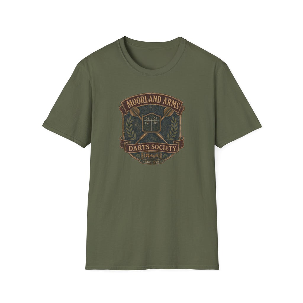 Moorland Arms Darts Society Vintage Pub Darts Tee
