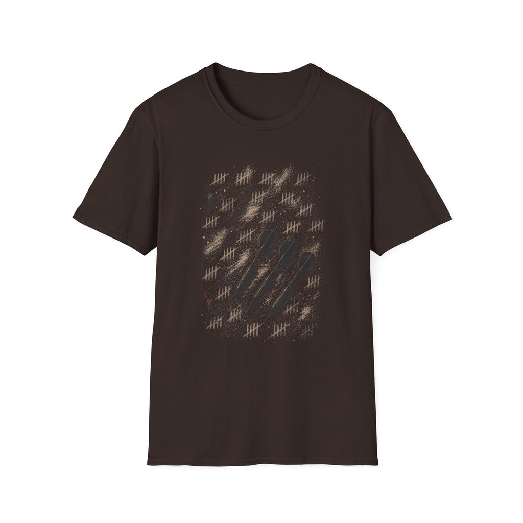 Chalk Mark Repetition Darts T-Shirt