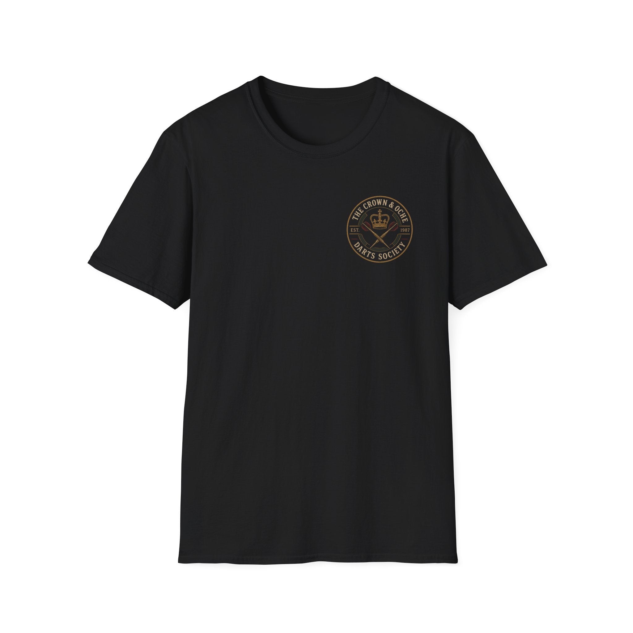 The Crown & Oche Darts Society T-Shirt (Two-sided)