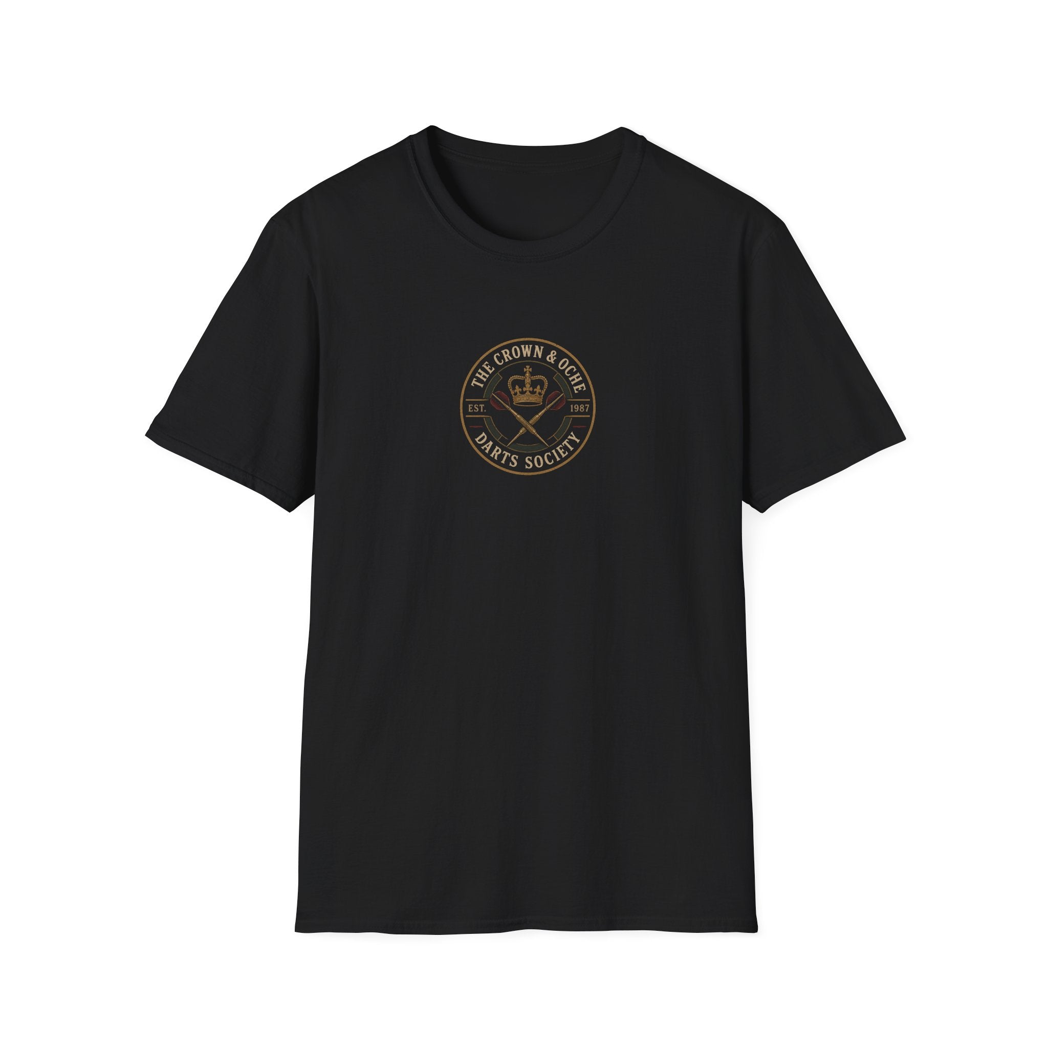 The Crown & Oche Darts Society T-Shirt (Two-sided)