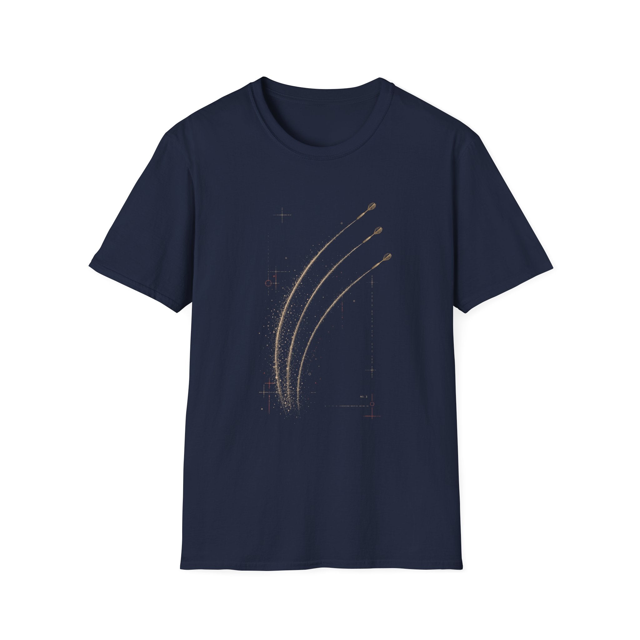 Trajectory Study No. 3 Darts T-Shirt