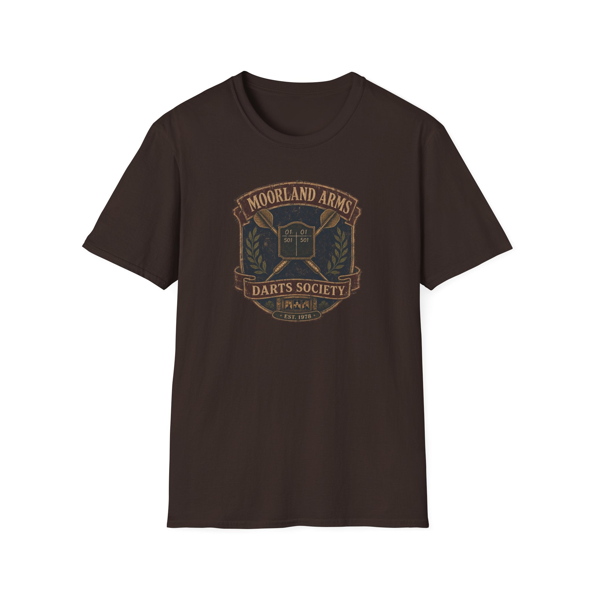 Moorland Arms Darts Society Vintage Pub Darts Tee