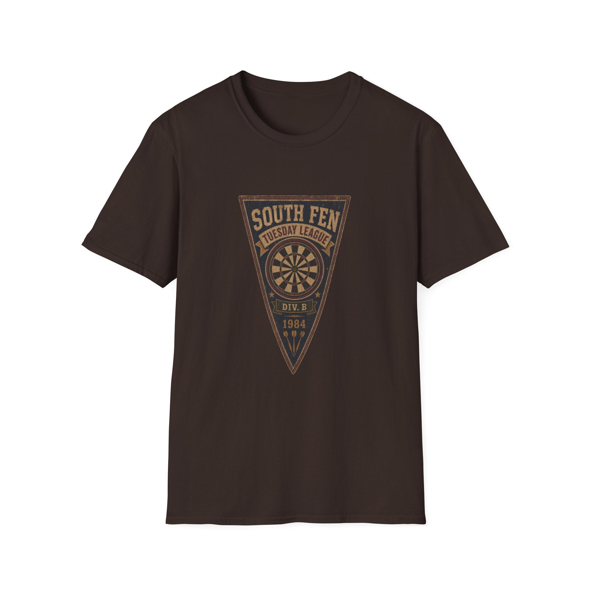 South Fen Tuesday League Vintage Darts Pennant Tee