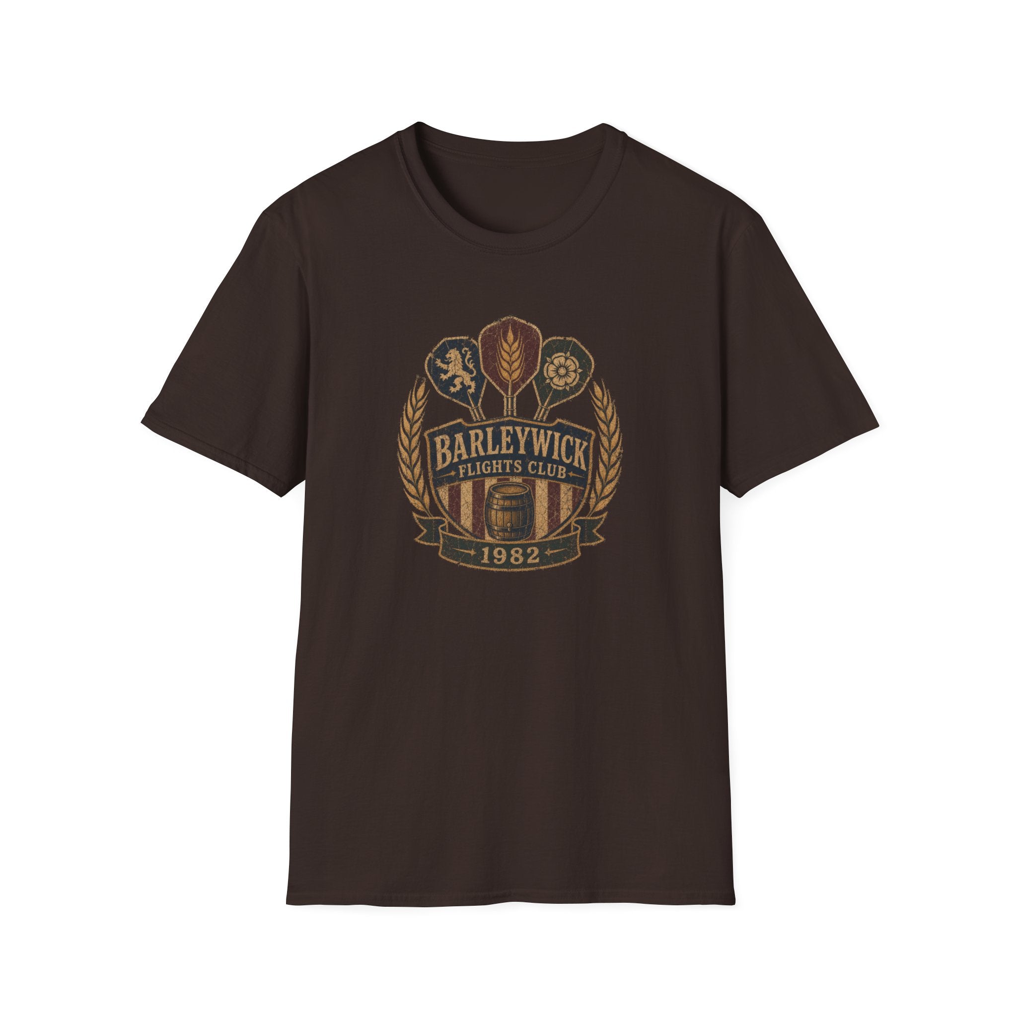 Barleywick Flights Club Vintage Darts Crest Tee
