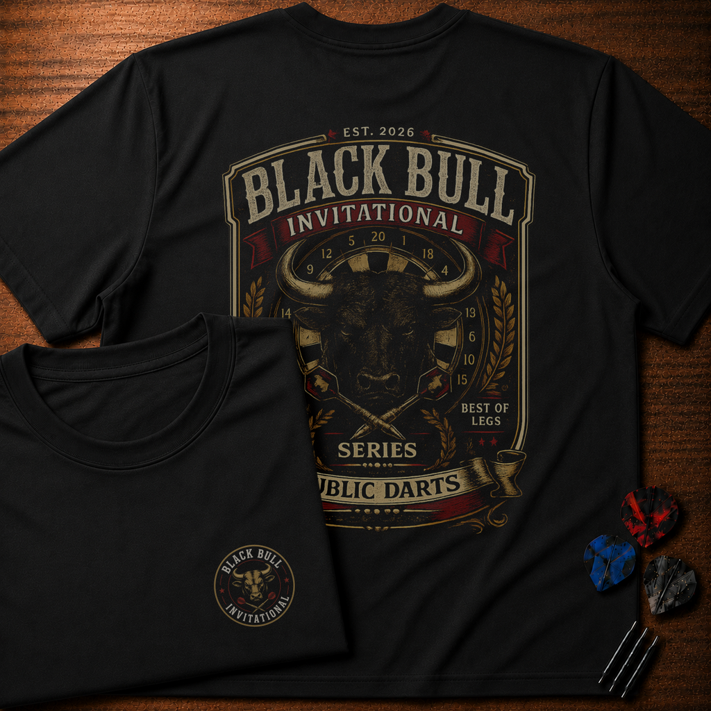 Black Bull Invitational T-Shirt (Two-Sided)