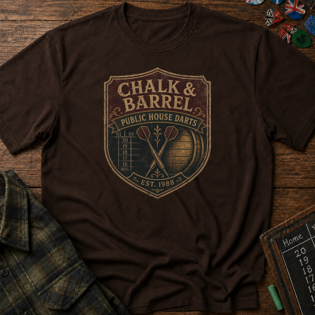 Chalk & Barrel Public House Darts Tee