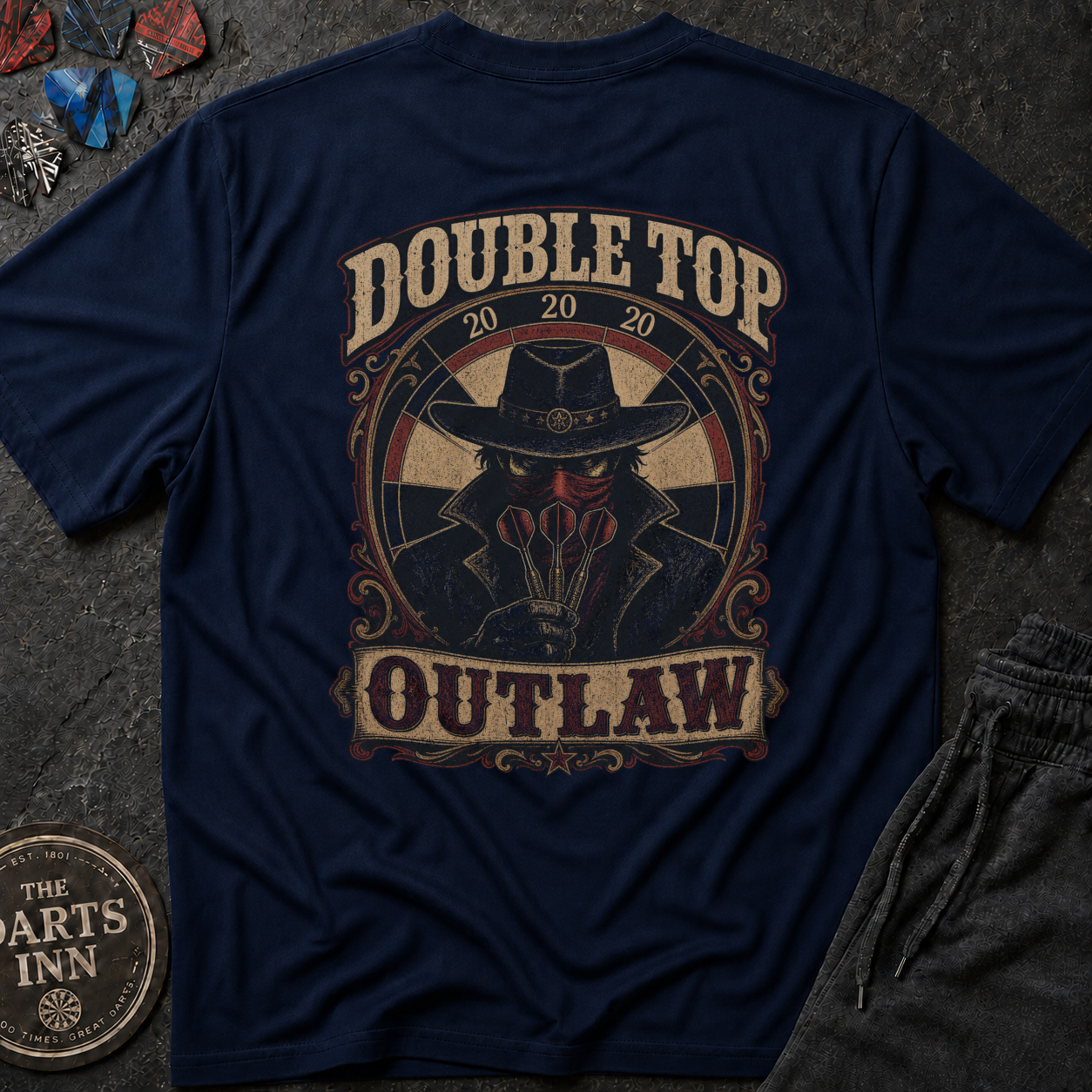 Double Top Outlaw Darts T-Shirt