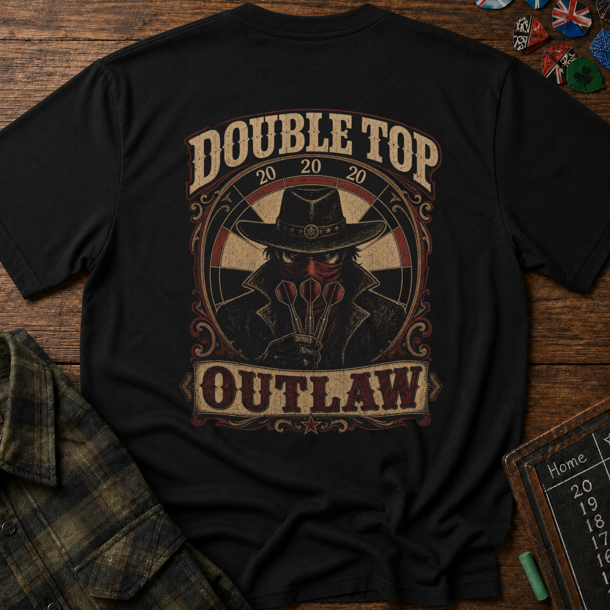Double Top Outlaw Darts T-Shirt