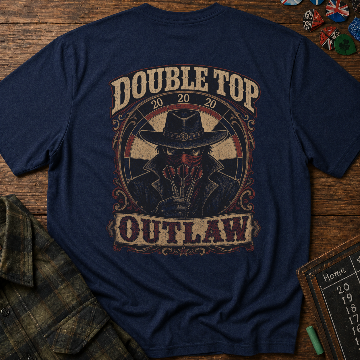 Double Top Outlaw Darts T-Shirt