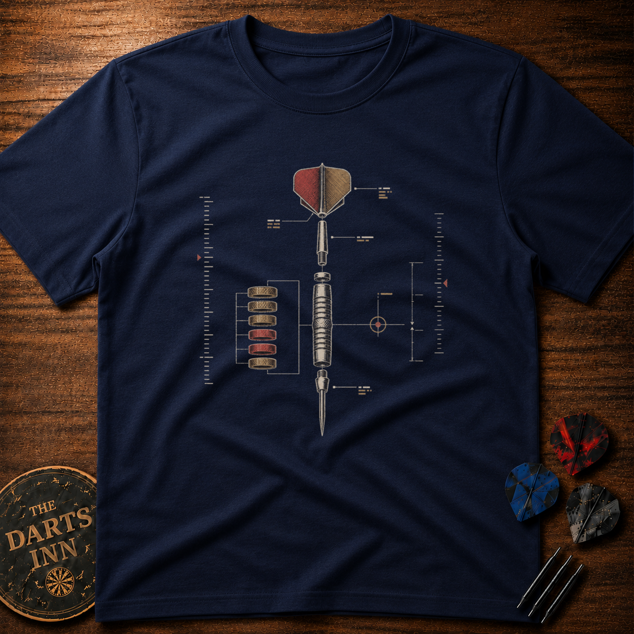 Exploded Dart Diagram T-Shirt