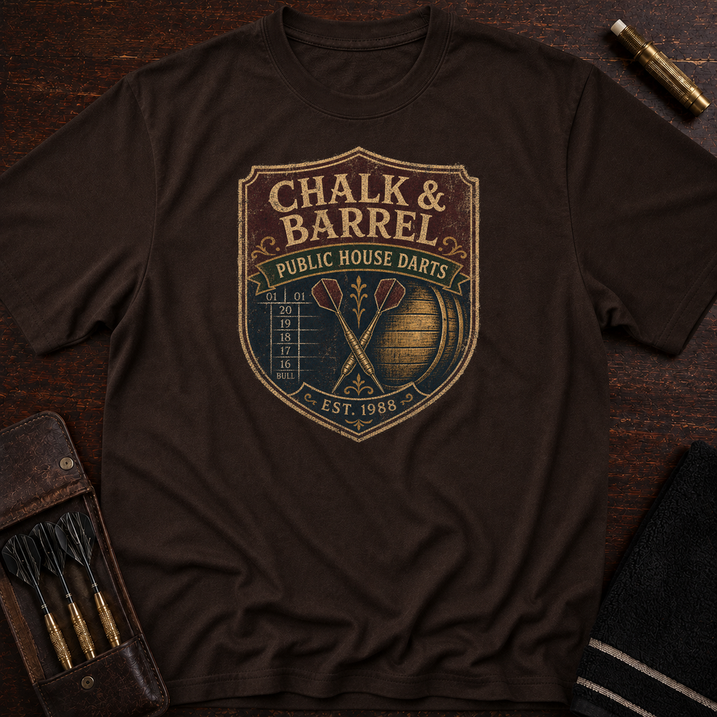 Chalk & Barrel Public House Darts Tee