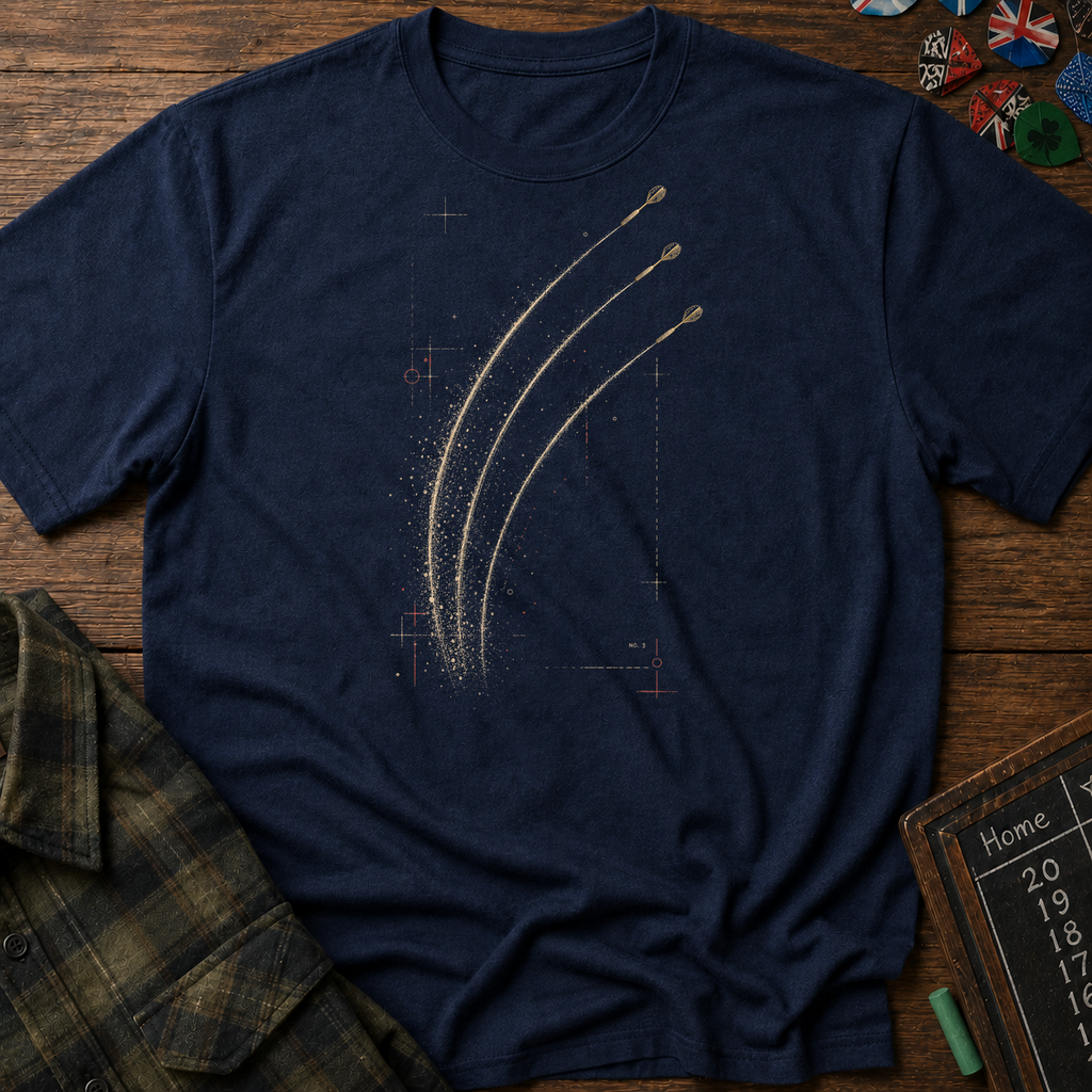 Trajectory Study No. 3 Darts T-Shirt