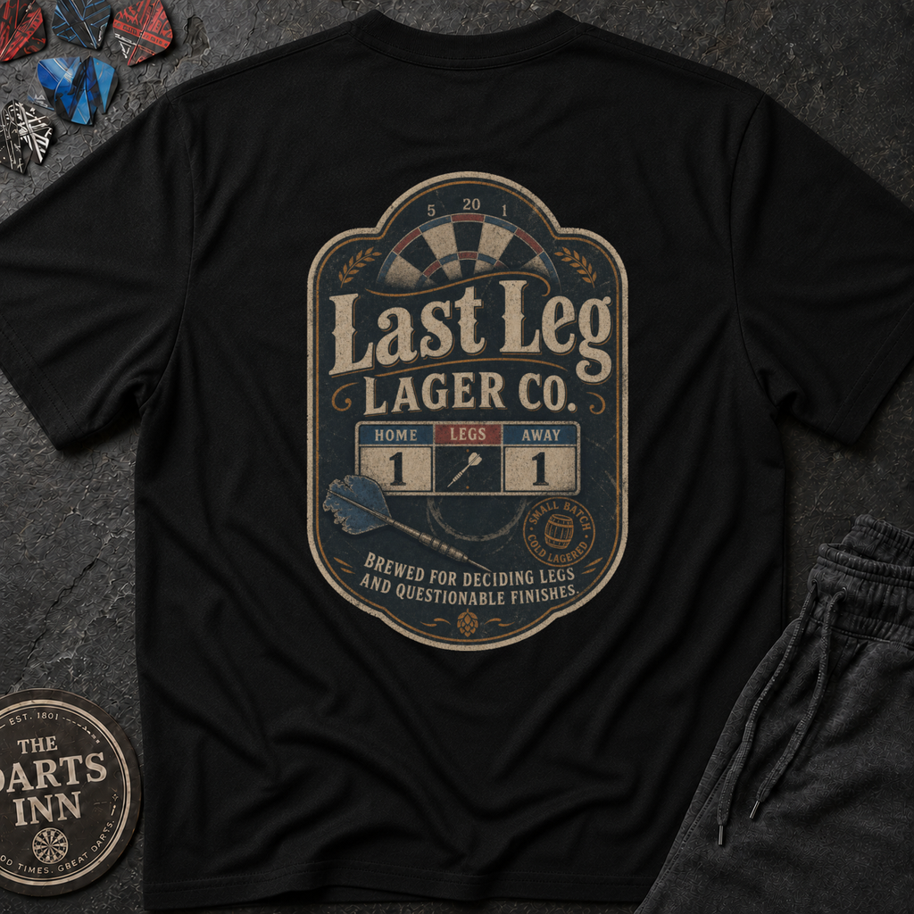 Last Leg Lager Co. Darts T-Shirt