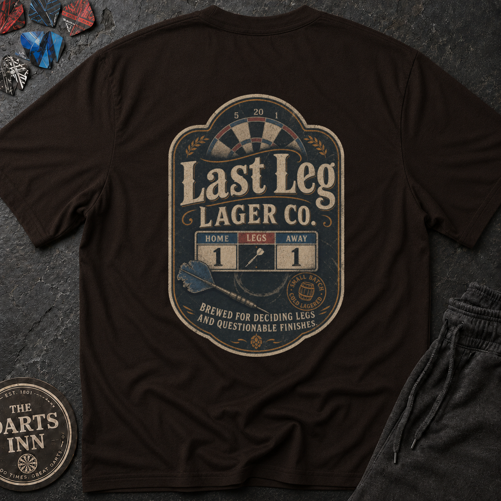 Last Leg Lager Co. Darts T-Shirt