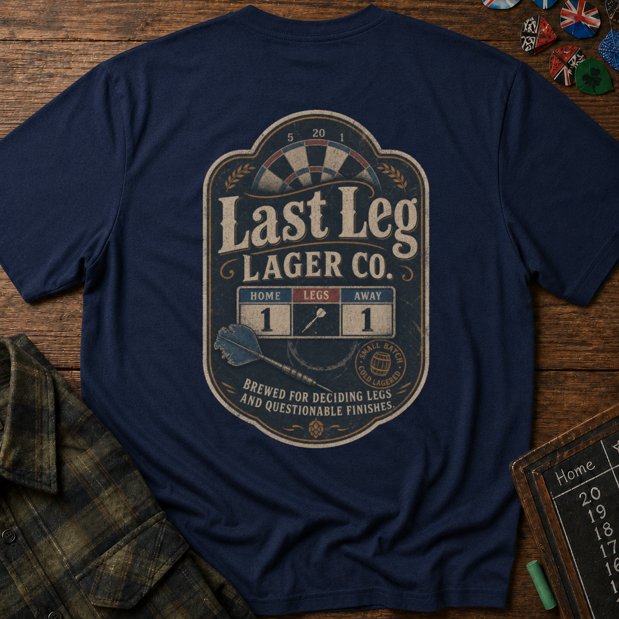 Last Leg Lager Co. Darts T-Shirt