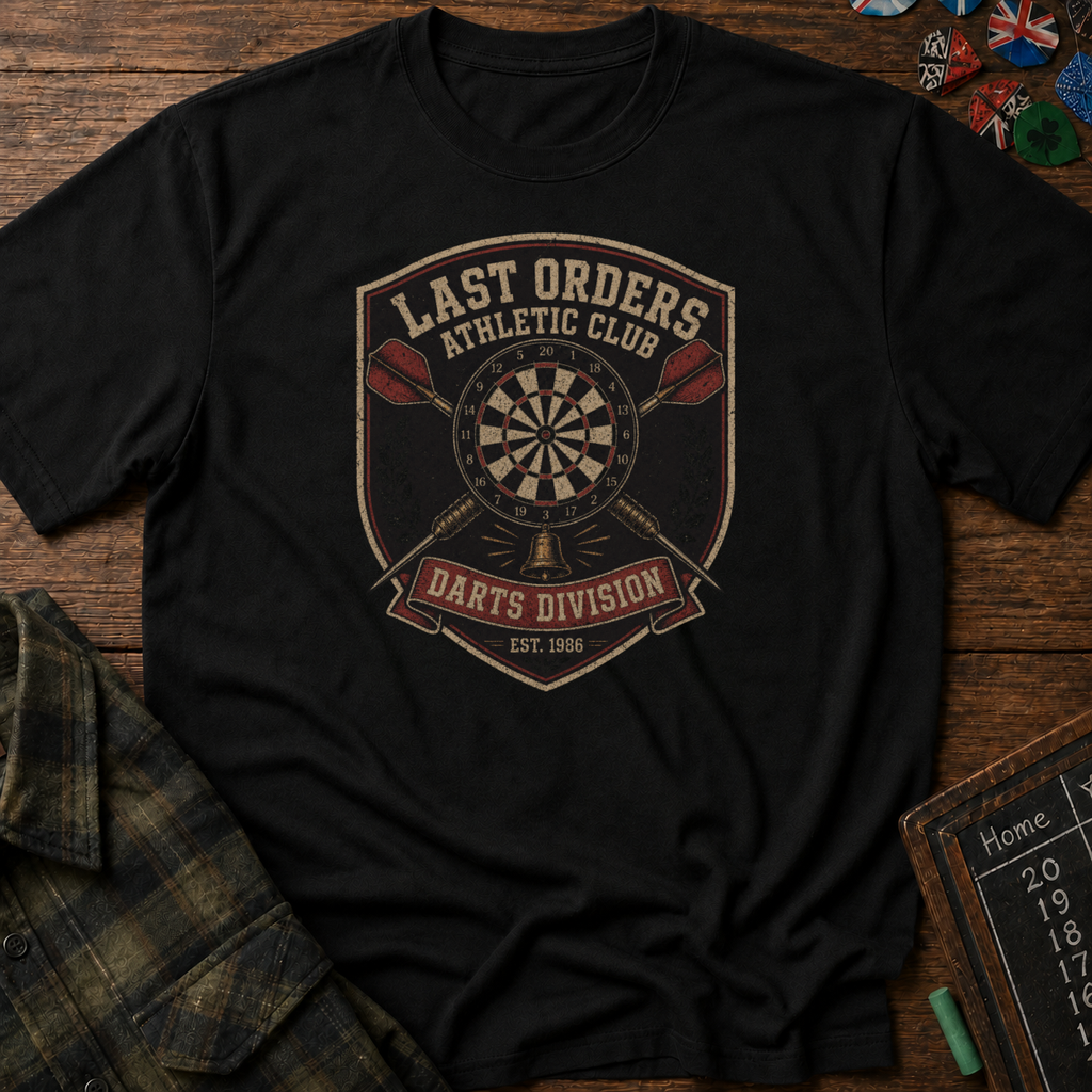 Last Orders Athletic Club Darts Division T-Shirt