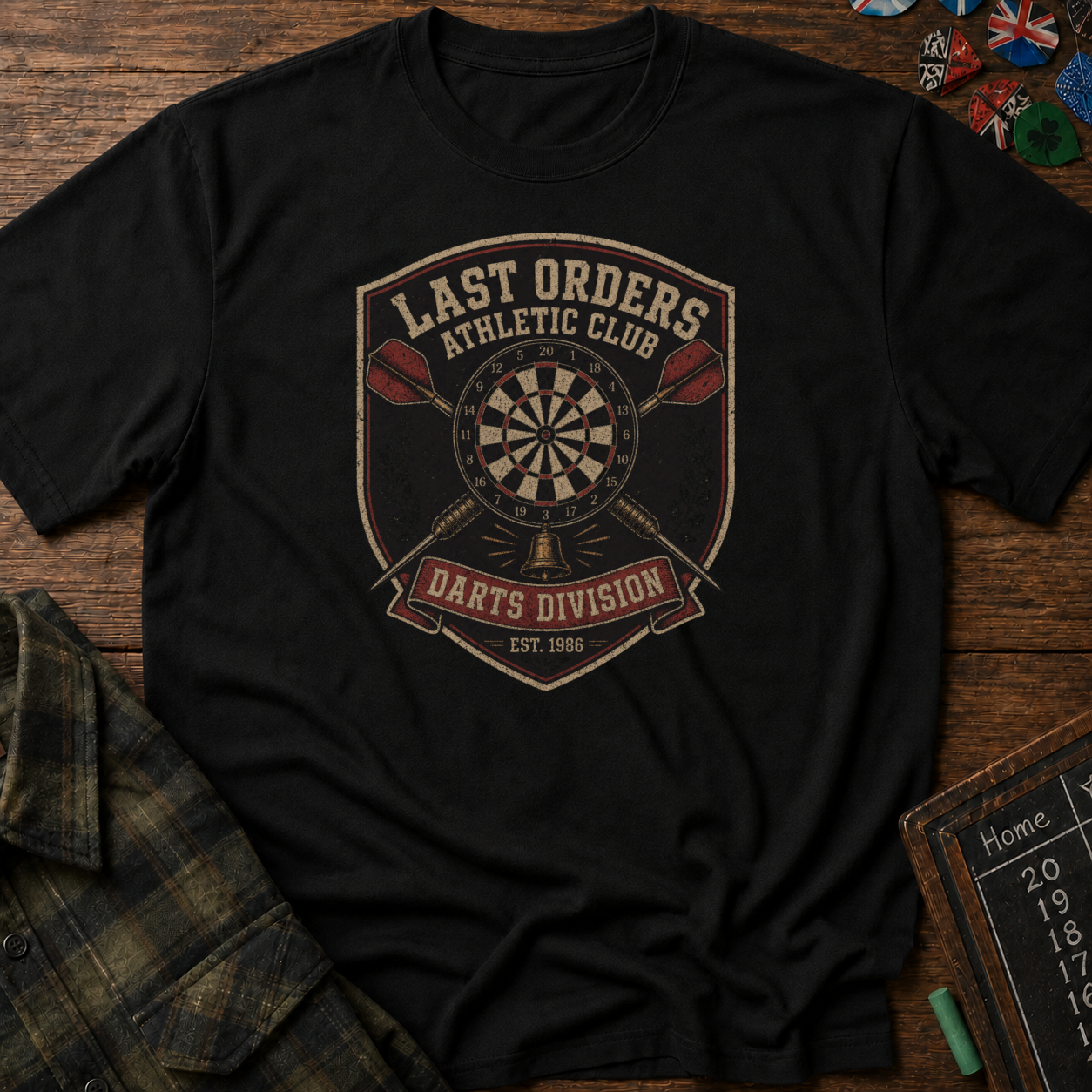 Last Orders Athletic Club Darts Division T-Shirt