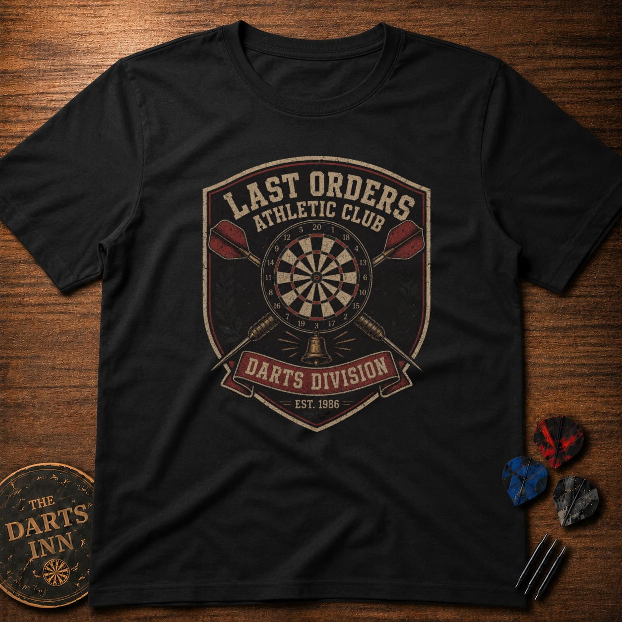 Last Orders Athletic Club Darts Division T-Shirt