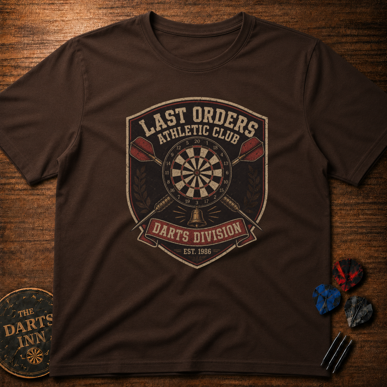 Last Orders Athletic Club Darts Division T-Shirt