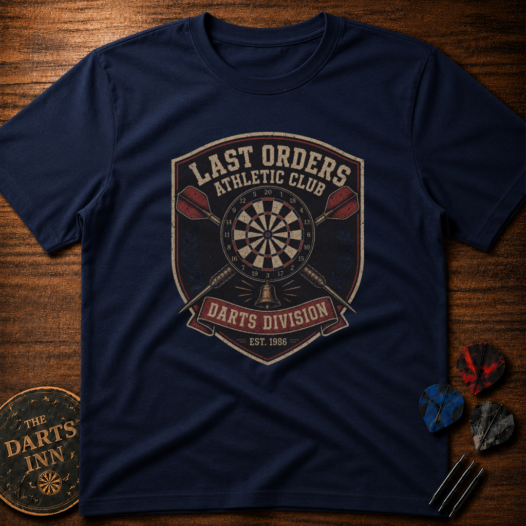 Last Orders Athletic Club Darts Division T-Shirt