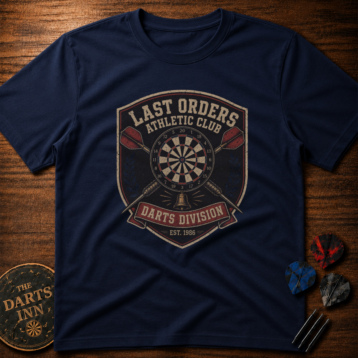Last Orders Athletic Club Darts Division T-Shirt