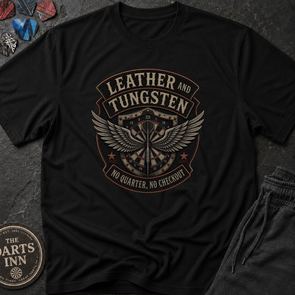 Leather And Tungsten Darts Club T-Shirt