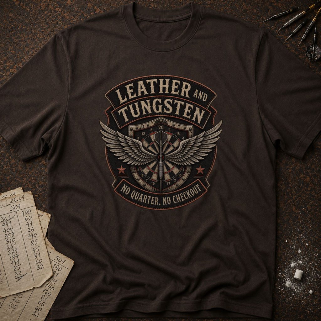 Leather And Tungsten Darts Club T-Shirt