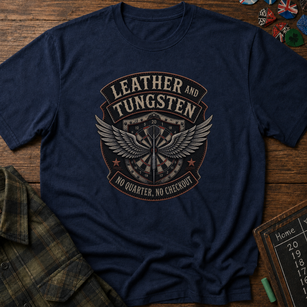 Leather And Tungsten Darts Club T-Shirt