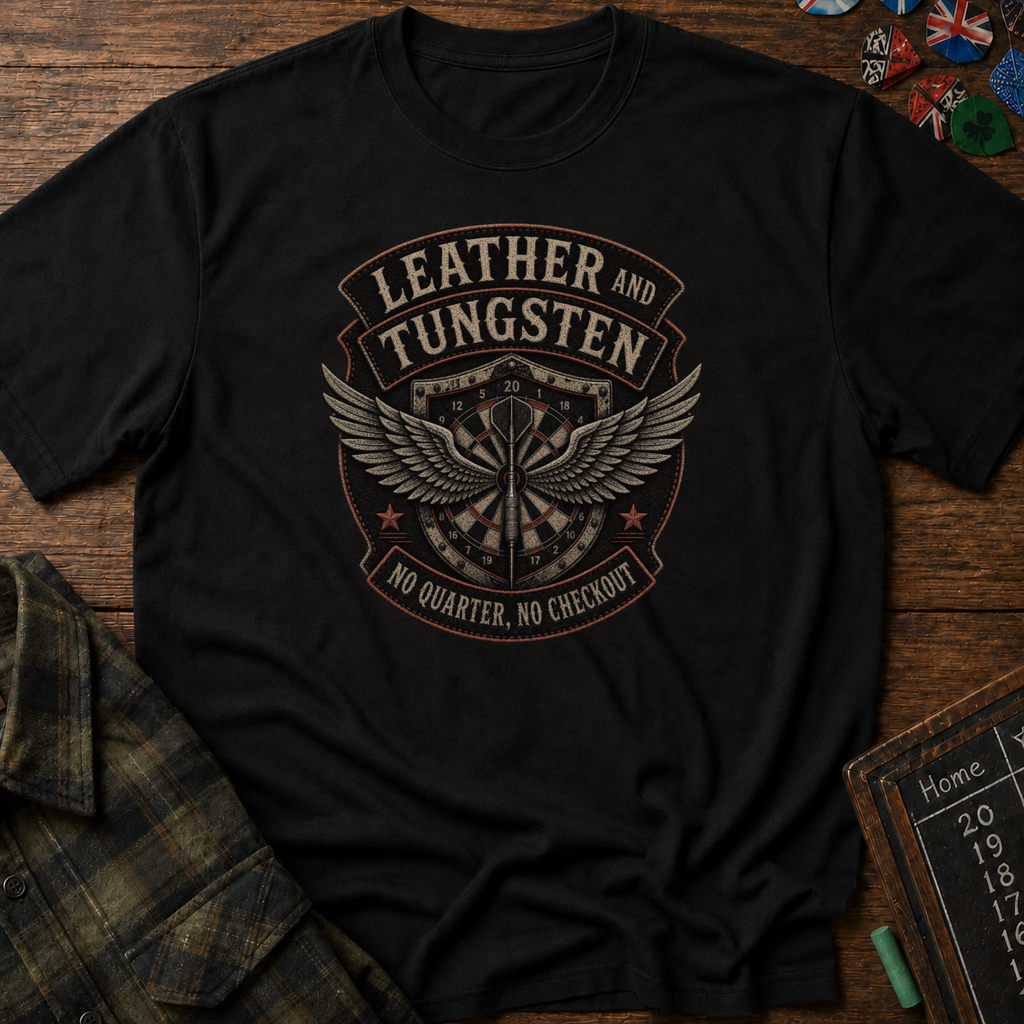 Leather And Tungsten Darts Club T-Shirt