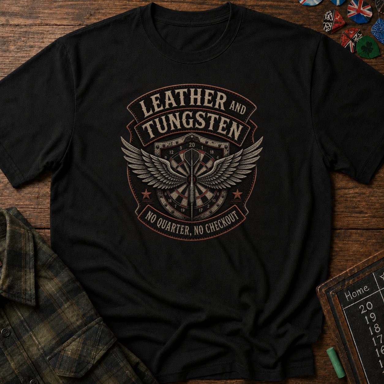 Leather And Tungsten Darts Club T-Shirt