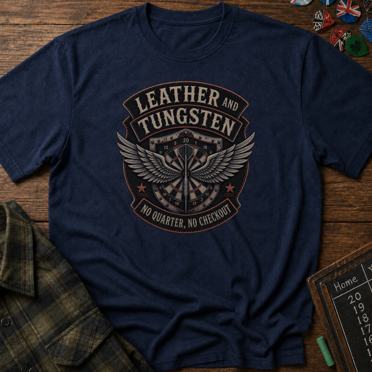 Leather And Tungsten Darts Club T-Shirt
