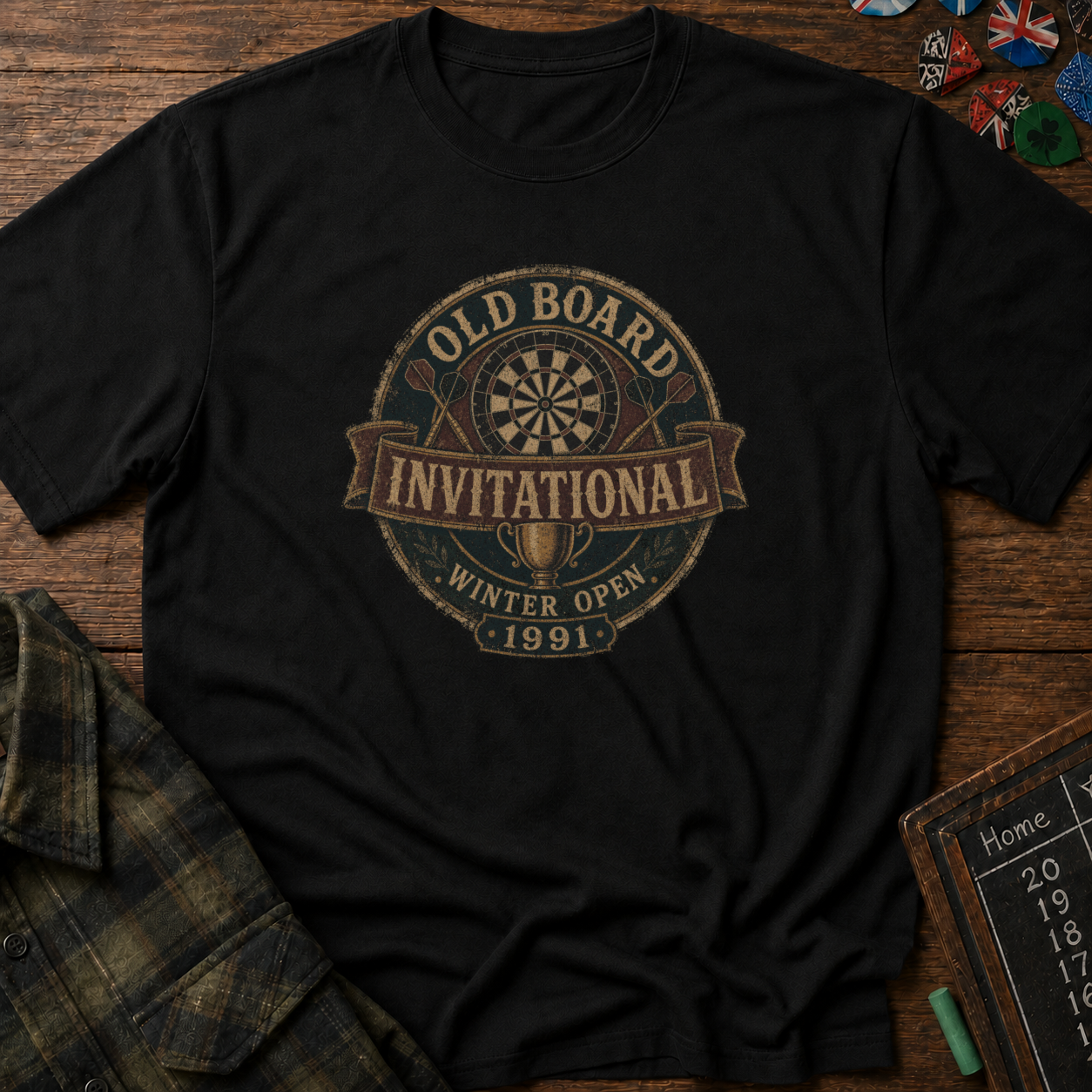 Old Board Invitational Vintage Darts Tournament Tee