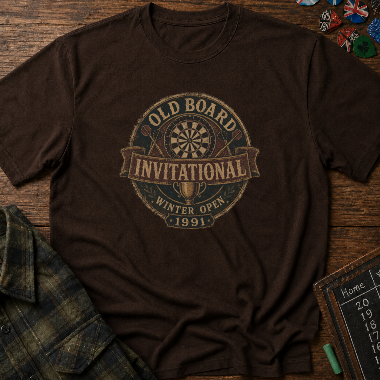 Old Board Invitational Vintage Darts Tournament Tee