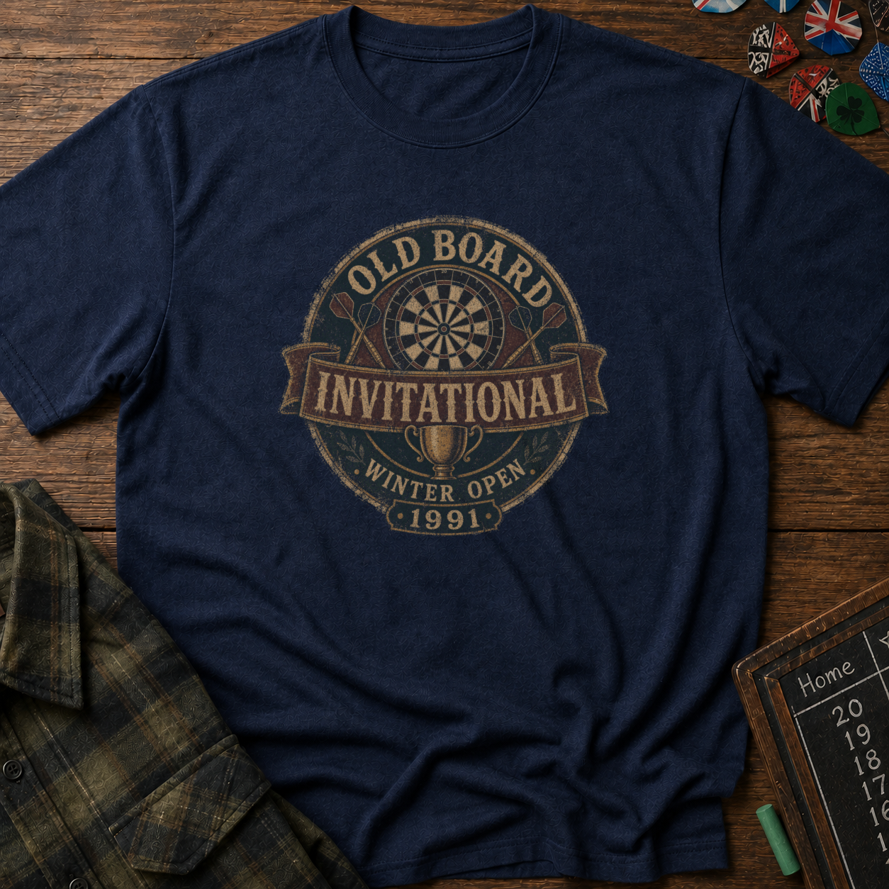 Old Board Invitational Vintage Darts Tournament Tee