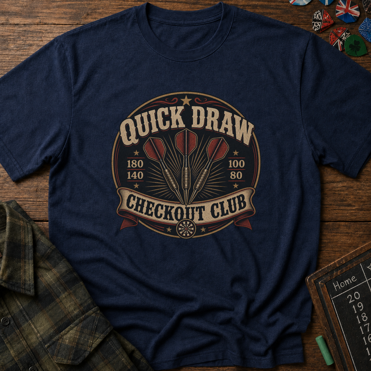 Quick Draw Checkout Club Darts T-Shirt