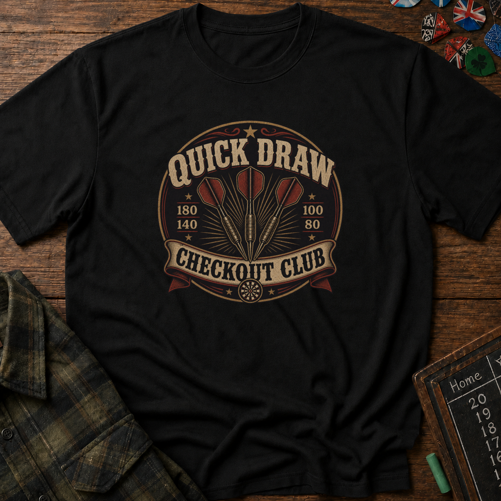 Quick Draw Checkout Club Darts T-Shirt