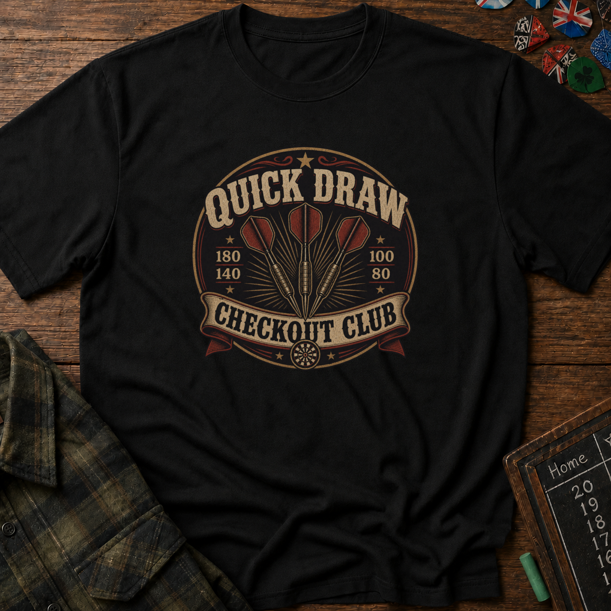 Quick Draw Checkout Club Darts T-Shirt