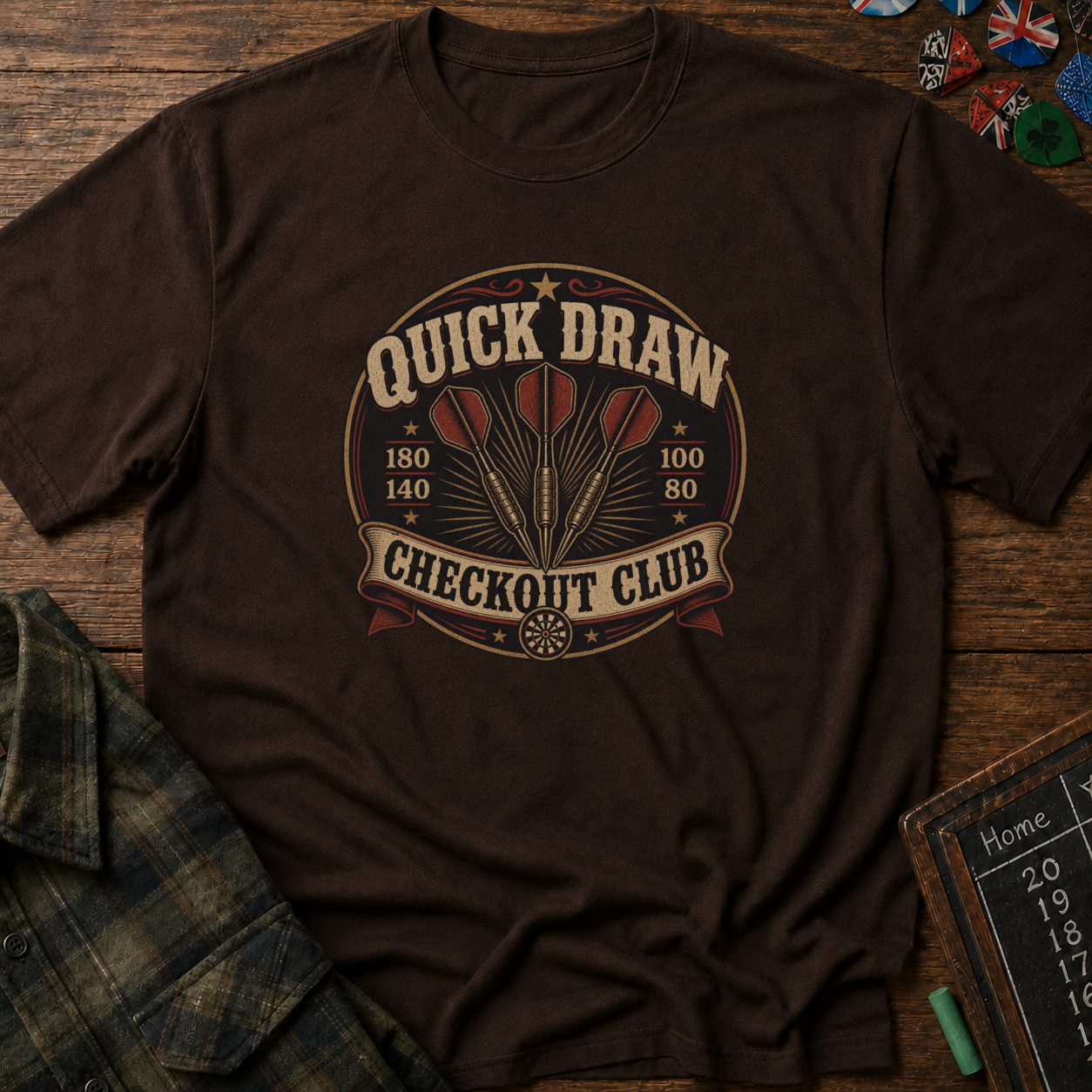 Quick Draw Checkout Club Darts T-Shirt