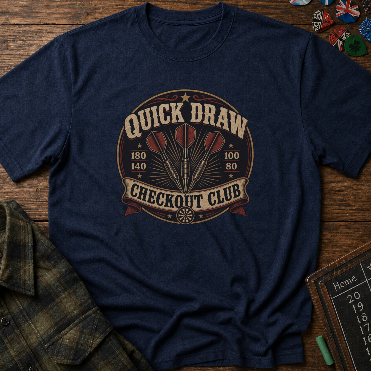 Quick Draw Checkout Club Darts T-Shirt