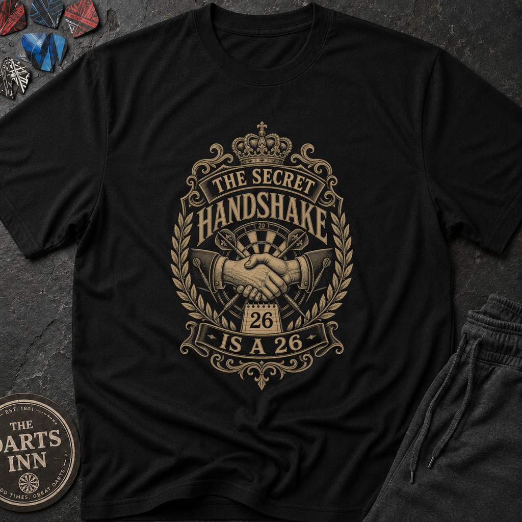 The Secret Handshake Is A 26 Darts T-Shirt