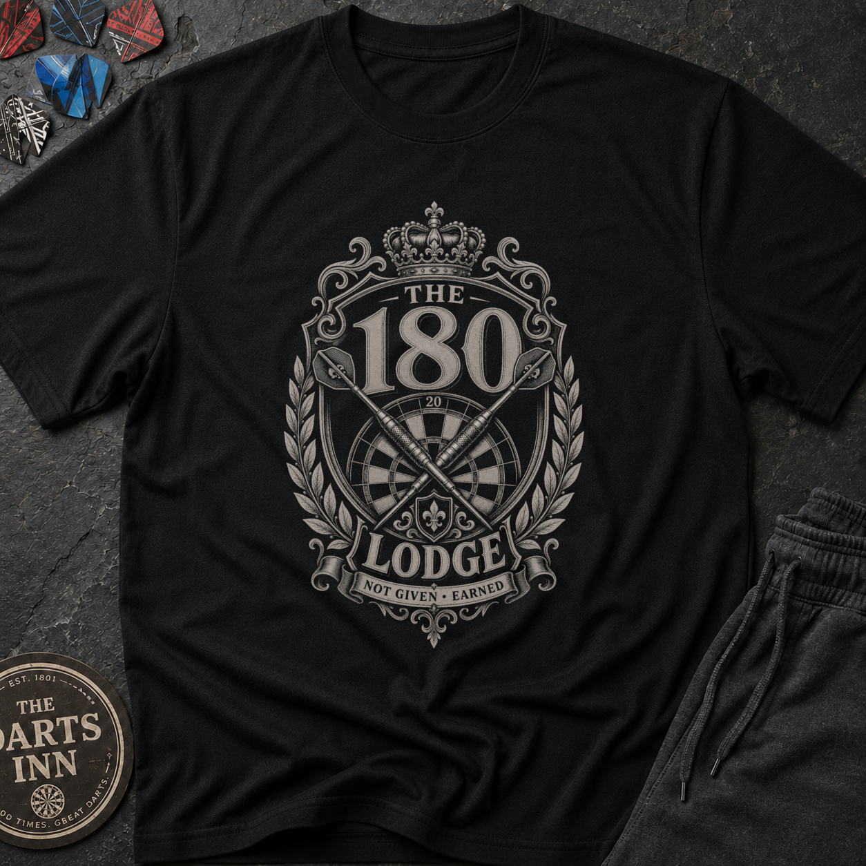 The 180 Lodge Darts T-Shirt