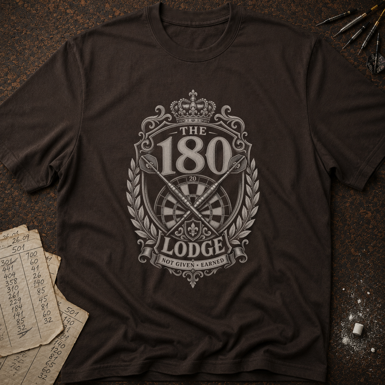 The 180 Lodge Darts T-Shirt