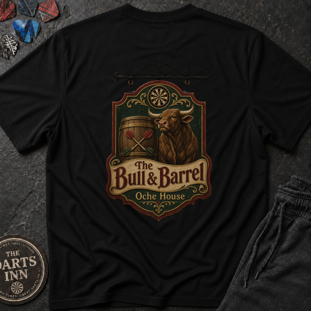 The Bull & Barrel Oche House Back Print T-Shirt