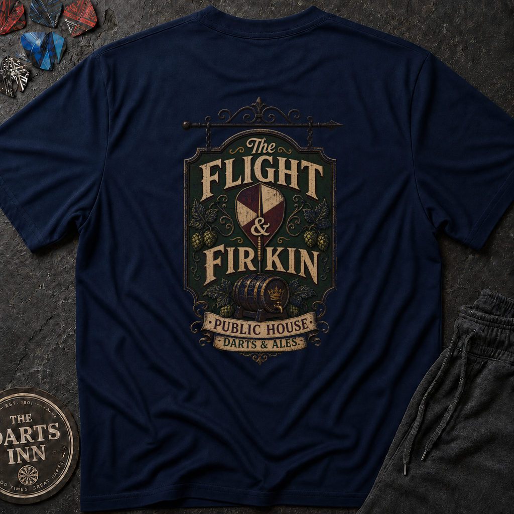 The Flight & Firkin Pub Darts T-Shirt