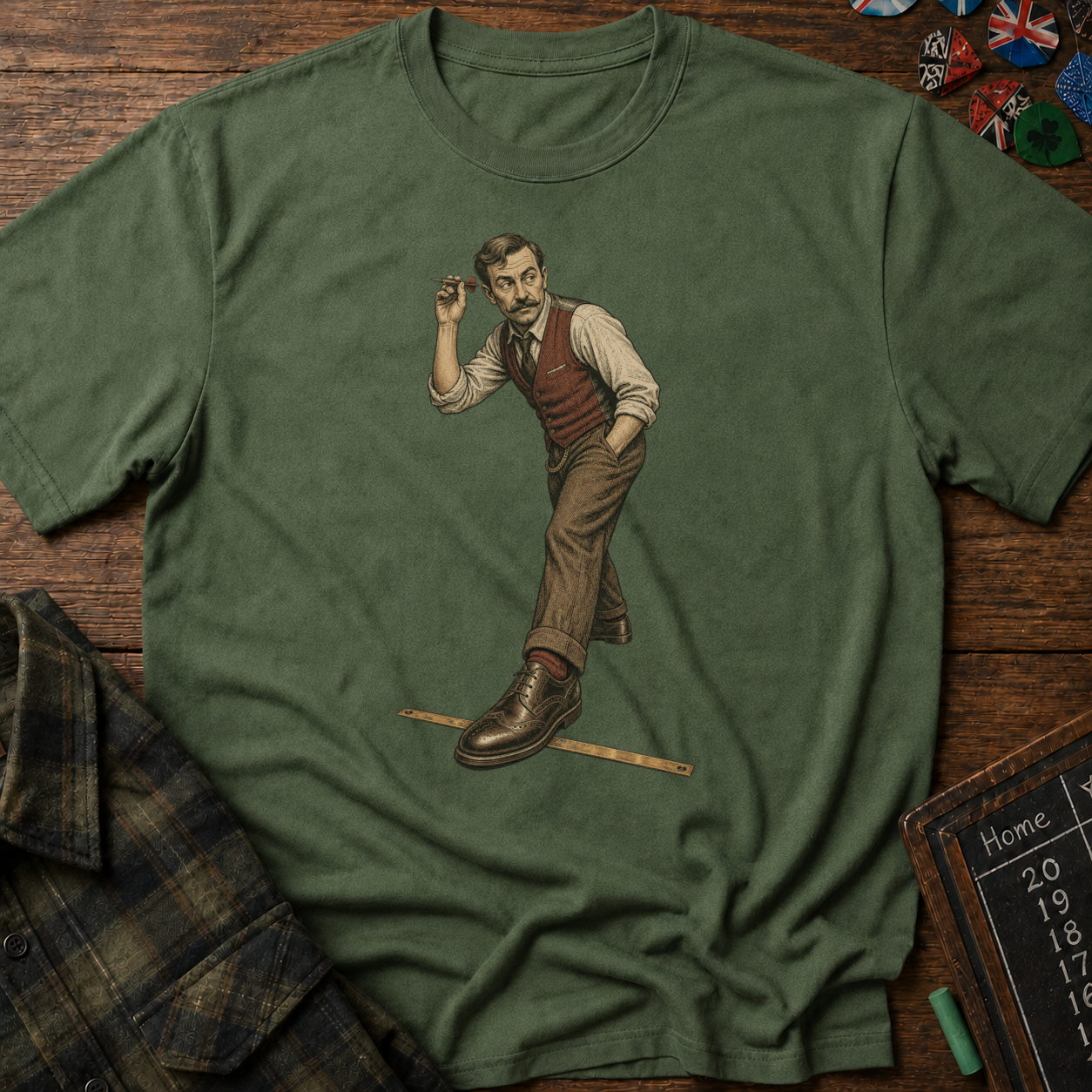 Oche-Creeping Colin Pub Darts T-Shirt