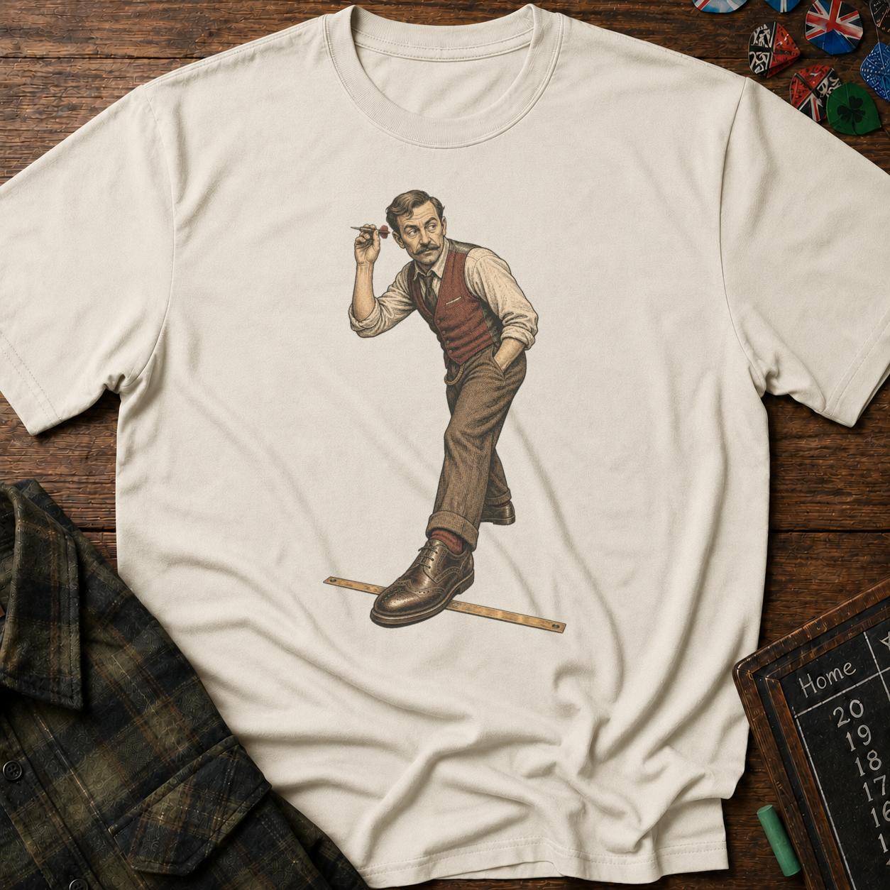 Oche-Creeping Colin Pub Darts T-Shirt