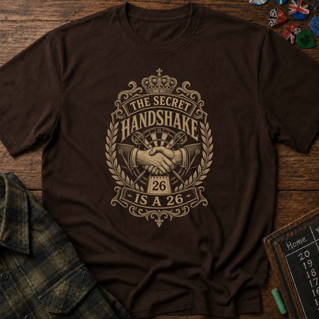 The Secret Handshake Is A 26 Darts T-Shirt