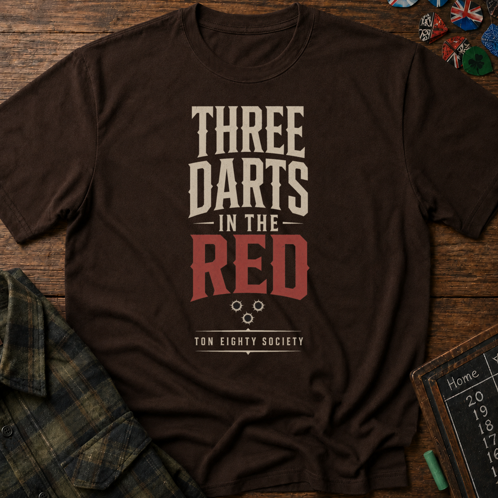 Three Darts In The Red T-Shirt