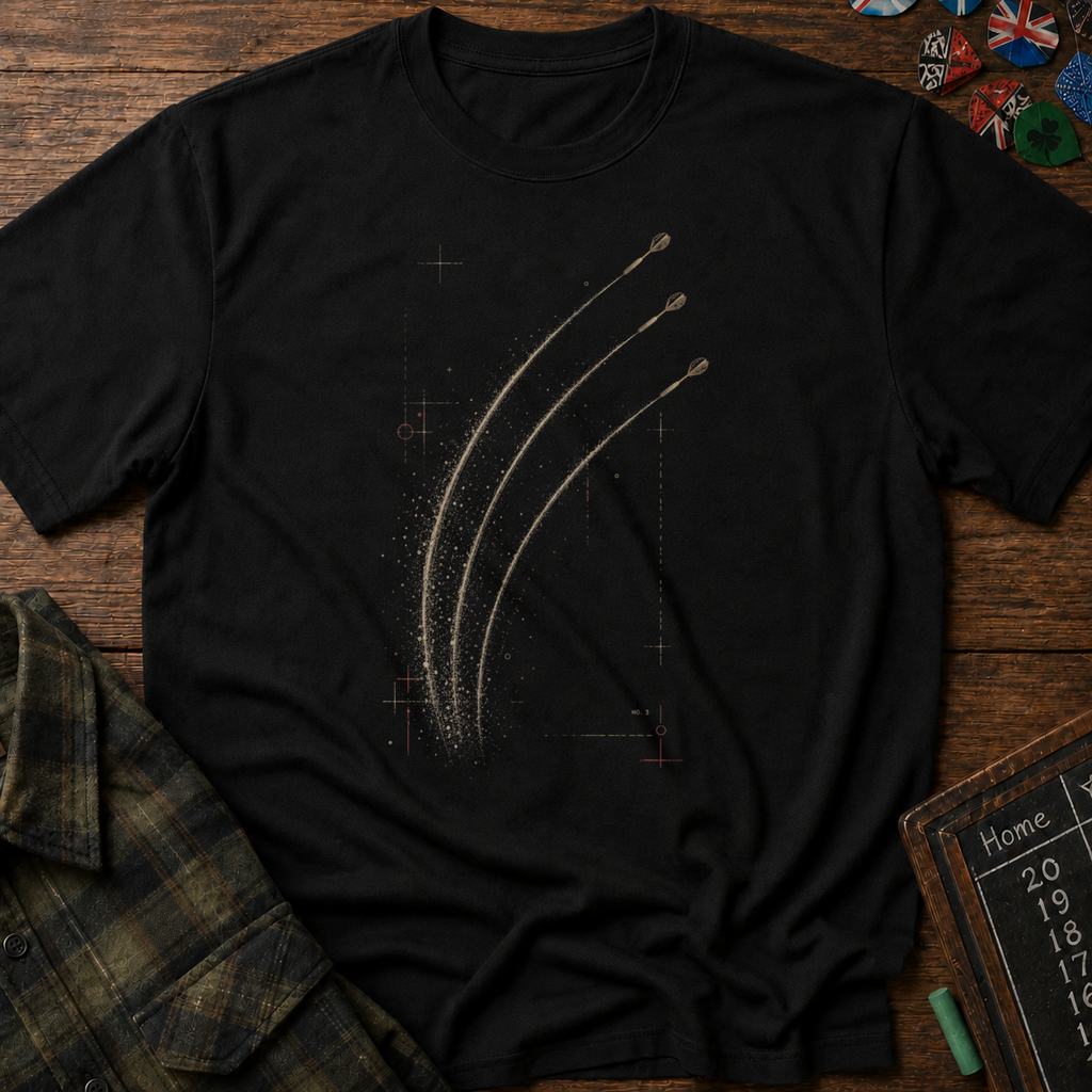 Trajectory Study No. 3 Darts T-Shirt