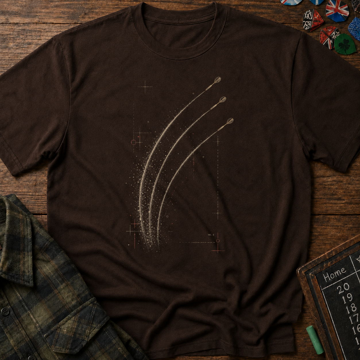 Trajectory Study No. 3 Darts T-Shirt